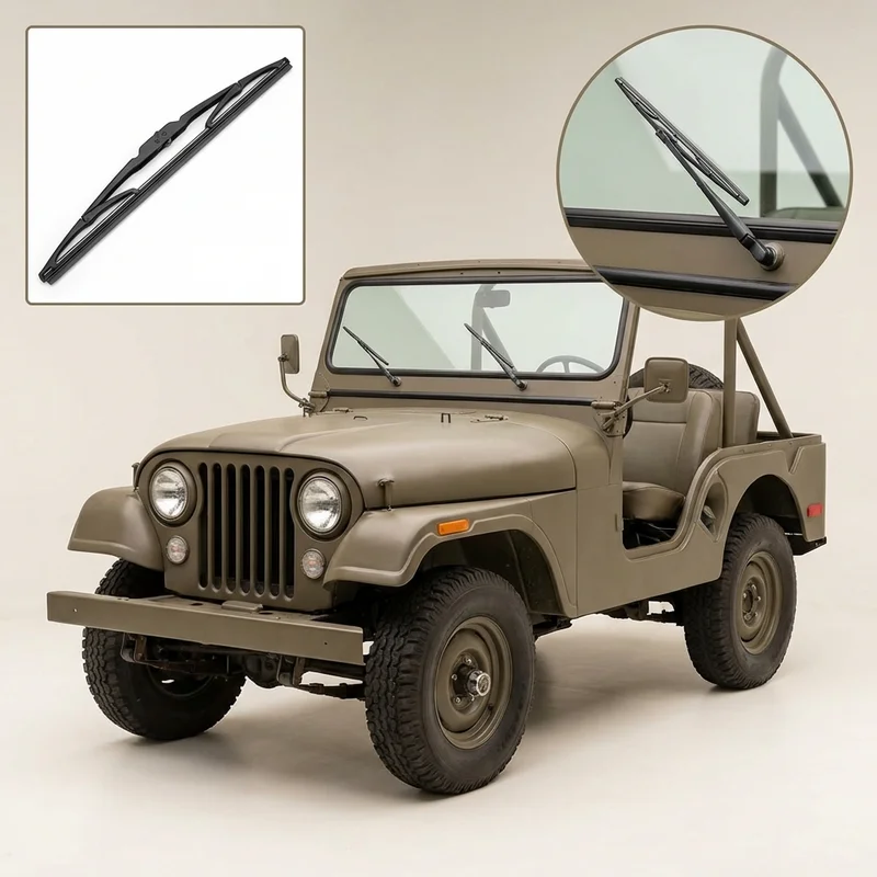 Utasoldali ablaktörlő lapát Jeep CJ5 (1969 - 1983) - 1