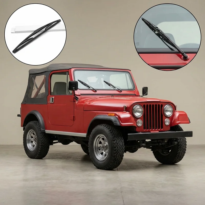 Driver Side Wiper Blade for Jeep CJ7 (1976 - 1987) - 1