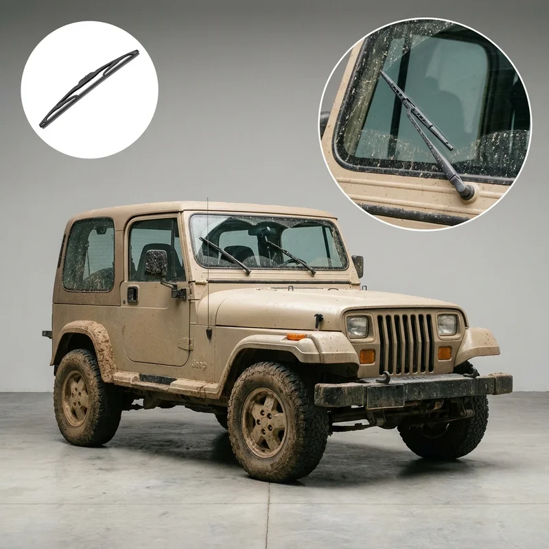 Driver Side Wiper Blade for Jeep Wrangler (1987 - 2025) - 1
