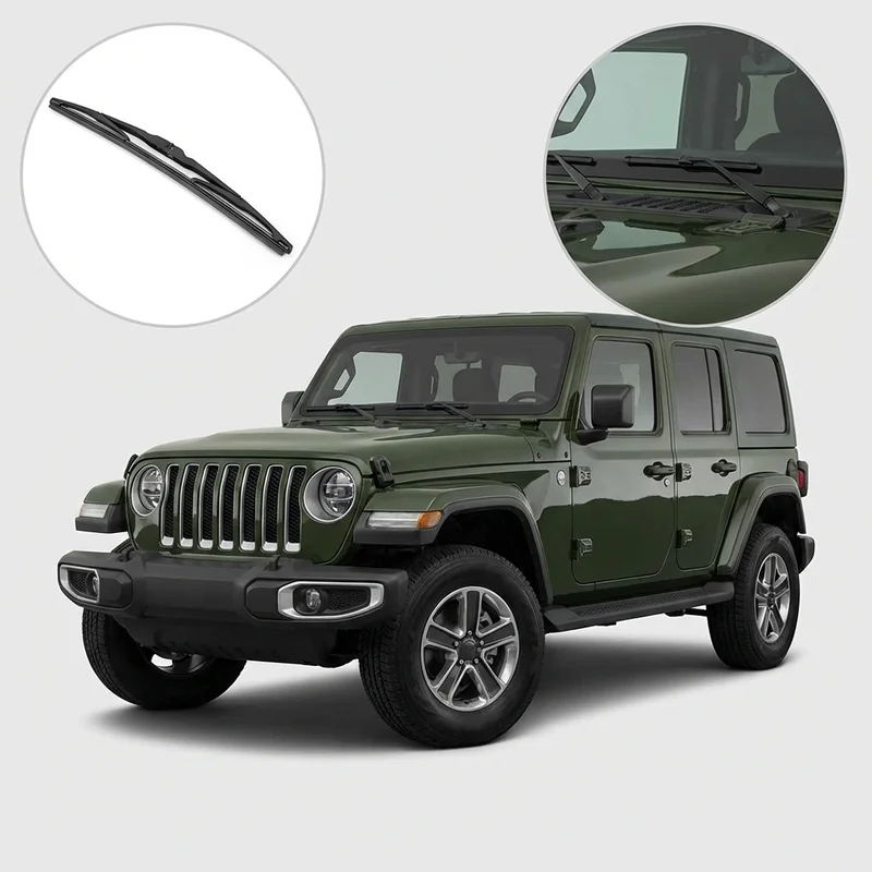 Passenger Side Wiper Blade for Jeep Wrangler (1987 - 2025) - 1