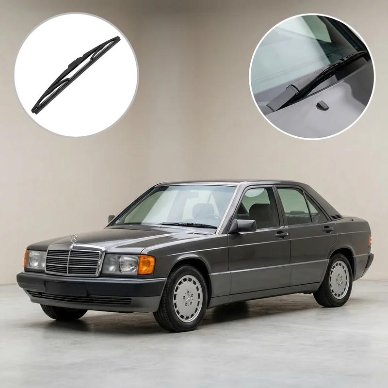 Passenger Side Wiper Blade for Mercedes-Benz 190E (1984 - 1993) - 1