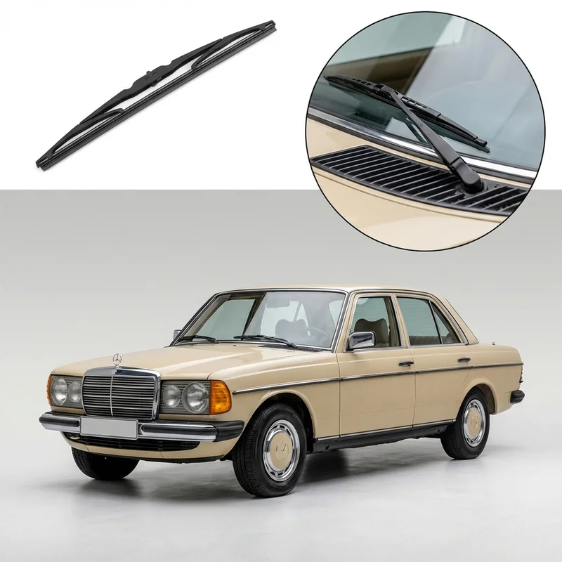 Passenger Side Wiper Blade for Mercedes-Benz 200D (1966 - 1973) - 1