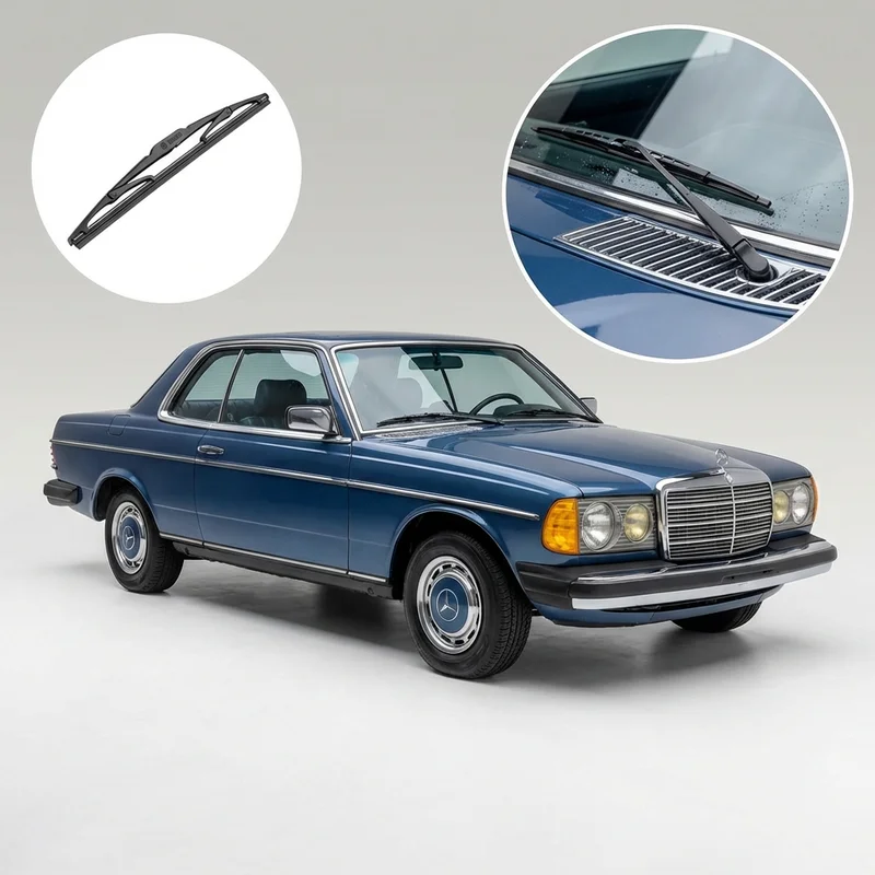 Passenger Side Wiper Blade for Mercedes-Benz 300CD (1978 - 1985) - 1
