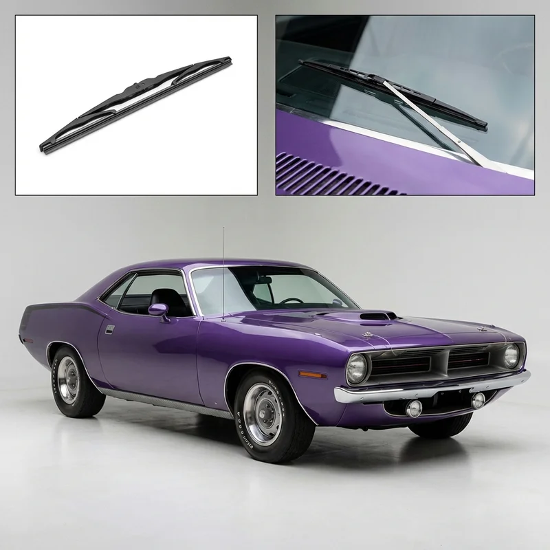 Driver Side Wiper Blade for Plymouth Barracuda (1964 - 1974) - 1